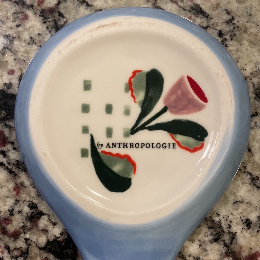 Anthropologie Tivoli T Monogram Spoon Rest - Picture 5 of 6